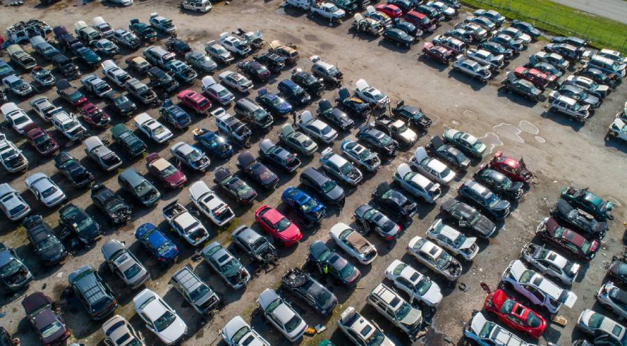 Auto salvage yard
